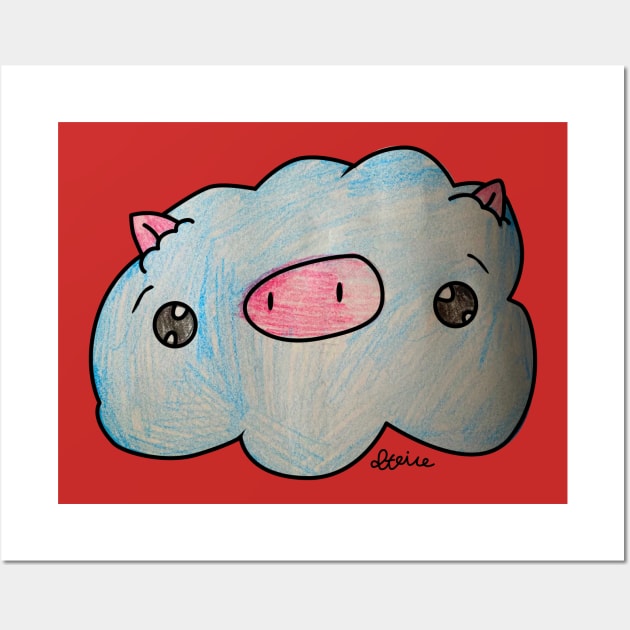 Piggie Wiggie Wall Art by Stevie's Tees